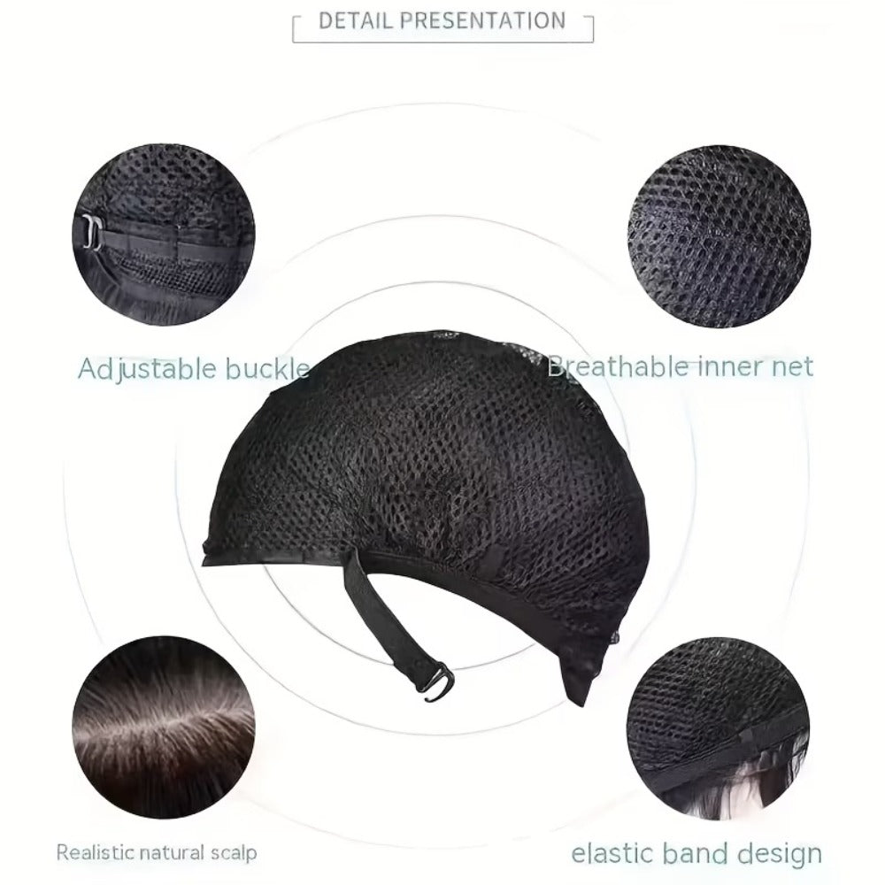 Curly Wig - Short for Women - 10 Inch Black Heat Resistant Synthetic Hair, Thickened - product detail view 8