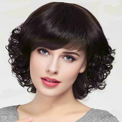 Curly Wig - Short Loose for Women - Full Cover Natural Hairpiece for Middle-Aged & - main product view