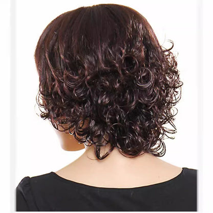 Curly Wig - Short Loose for Women - Full Cover Natural Hairpiece for Middle-Aged & - product detail view 10