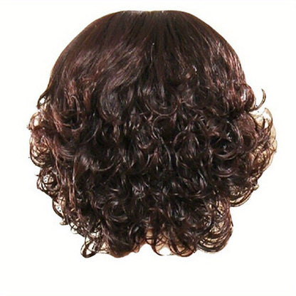 Curly Wig - Short Loose for Women - Full Cover Natural Hairpiece for Middle-Aged & - product detail view 11