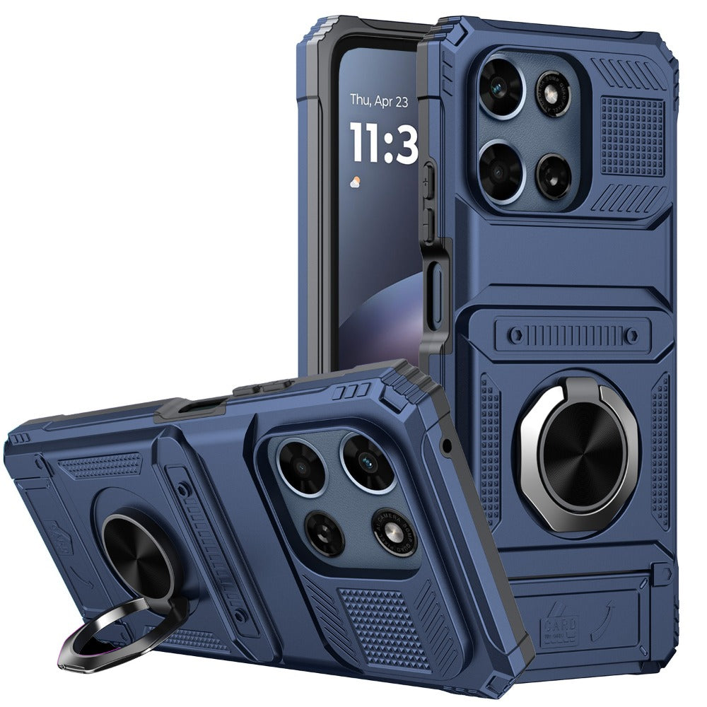 Magnetic Metal Kickstand Moto G 5G 2025 2026 Case Shockproof Drop Protection Slim Protective Phone Cover for Motorola Moto G 5G 2025 Moto G 5G 2026 Moto G Play 2026 6.7 Inch – Hands-Free Stand