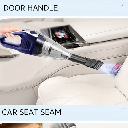 Wireless Car Vacuum Cleaner 5000PA - USB Charging, One-Click Dust Empty, 2000mAh Rechargeable, 40dB Low Noise, Portable Handheld Auto Vacuum for Cars, Home, Office & Pet Hair, 6 Colors
