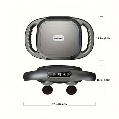 Massage Gun 12 Heads Deep Tissue Percussion Muscle Massager Set for Back Neck Shoulders Legs Foot Pain Relief Quiet Handheld Electric Body Massager