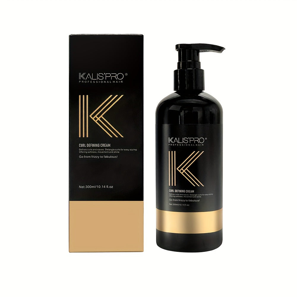 Men's Curl Cream Sulfate-Free 10.14oz - Frizz Control Styling Cream for Wavy & Curly Hair | Controlled Hold, Boosts Shine & Hydration | No Sticky Residue | Curly Guy Method Approved