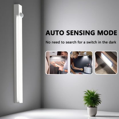 Under Cabinet Lights Motion Sensor 12 Pack USB Rechargeable Wireless Magnetic LED Night Light - 3 Modes Dimmable for Kitchen Wardrobe Closet Stairs Bedroom Bathroom Indoor - 10cm 20cm 30cm