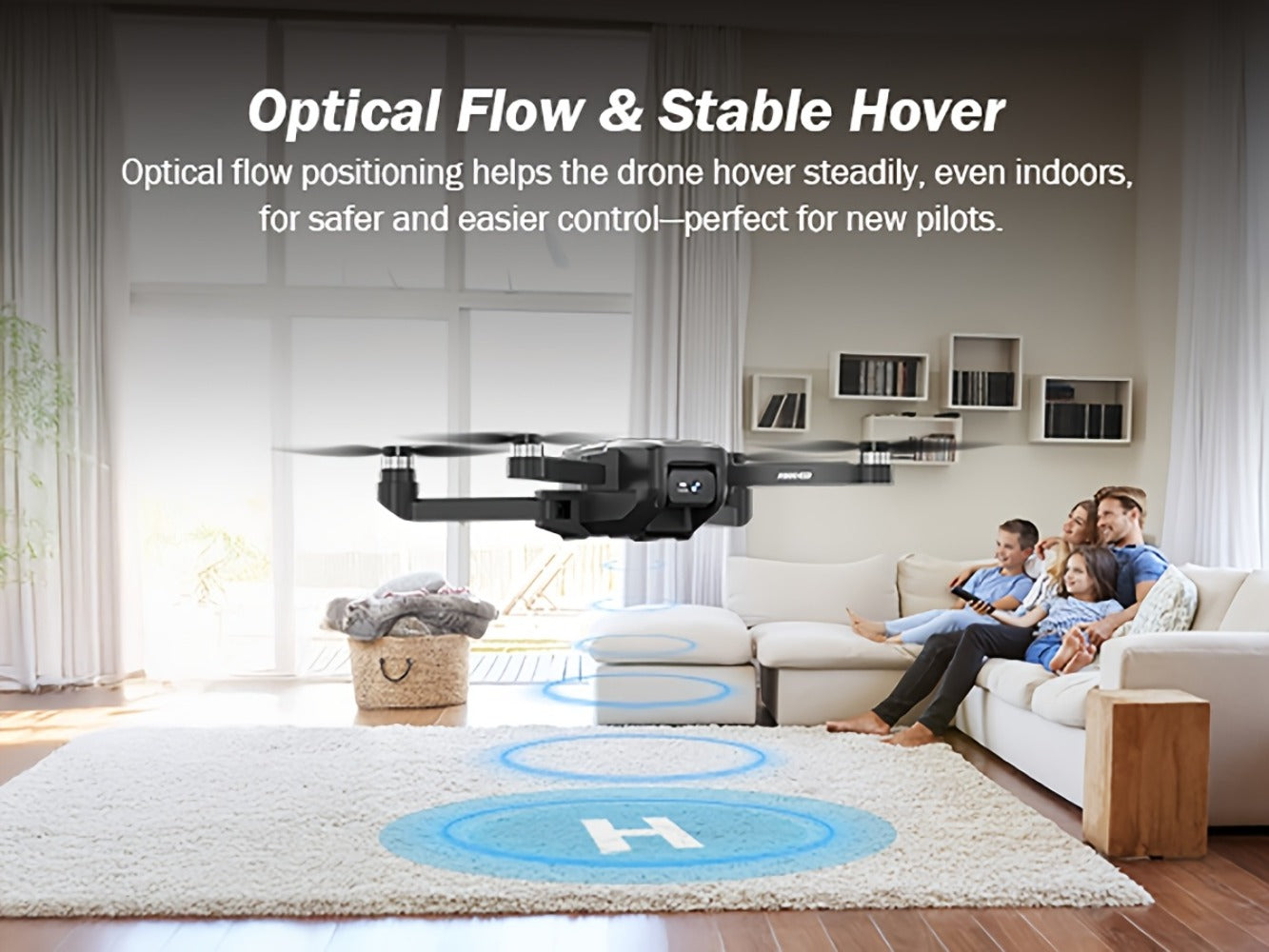 GPS Follow Me Drone Under 250g 4.5 Inch LCD Screen Camera Drone Auto Return Gesture Flight Brushless Motor Altitude Hold 3 Speed Modes 32G SD Card | Adult Beginner Drone Gift for Teens