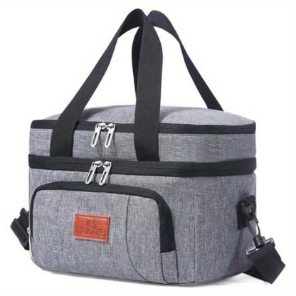 Insulated Lunch Bag Oxford Cloth Portable Food Bag Multipurpose Thermal Snack Bag for Work School Picnic Travel