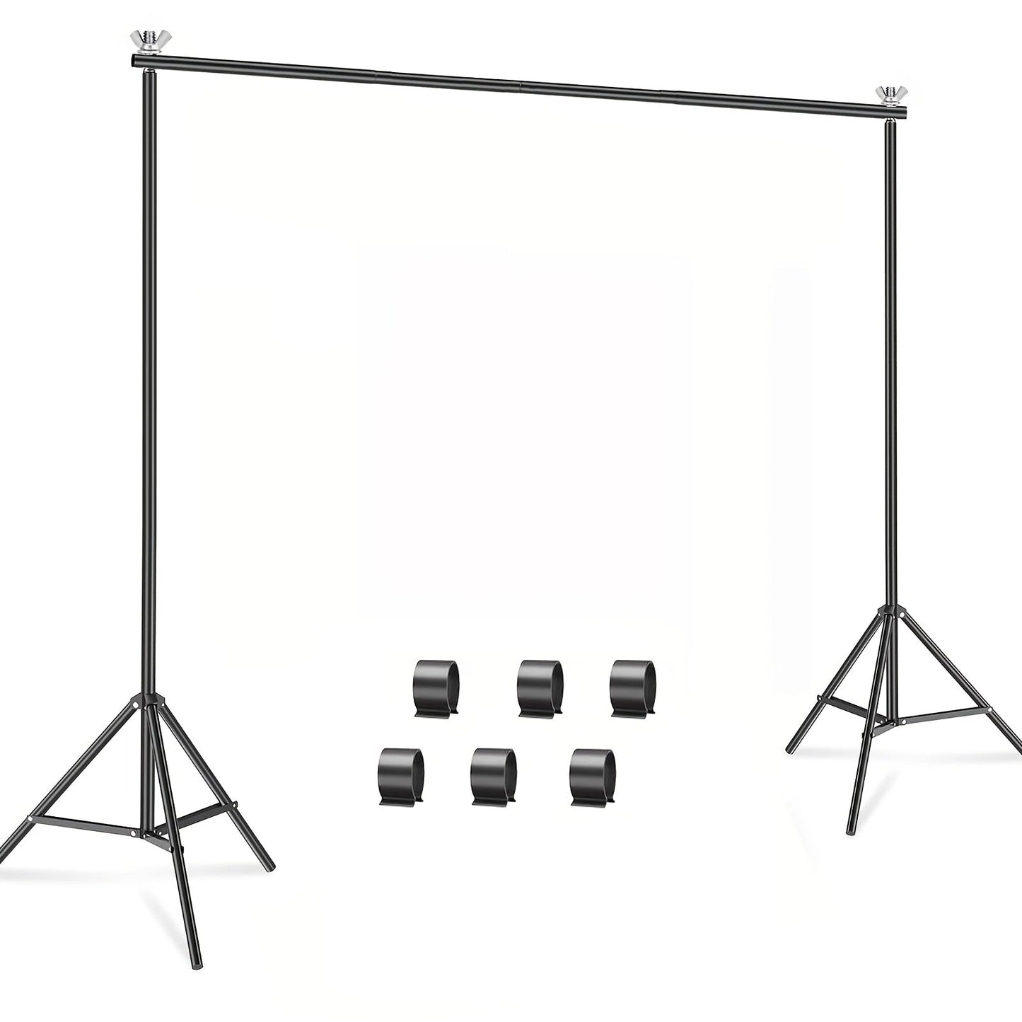 9x6.5ft Rectangular Backdrop Stand Adjustable Metal Background Stand for Wedding Ceremony Balloon Arch Photo Studio Birthday Anniversary Bridal Shower Party Decoration