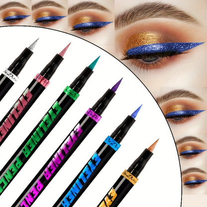 Eyeliner Pencil Set Waterproof 6 Colors Smudg1e Proof Long Lasting Colored Eye Liner for Women Pigmented Gel Eyeliner Pencils Makeup Kit Holiday Gift