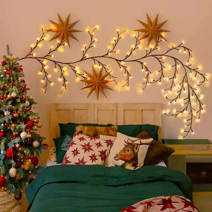 String Lights, 96-LED Bendable Willow Branch Fairy Lights with USB Power, Remote Control and Eight Indoor Modes