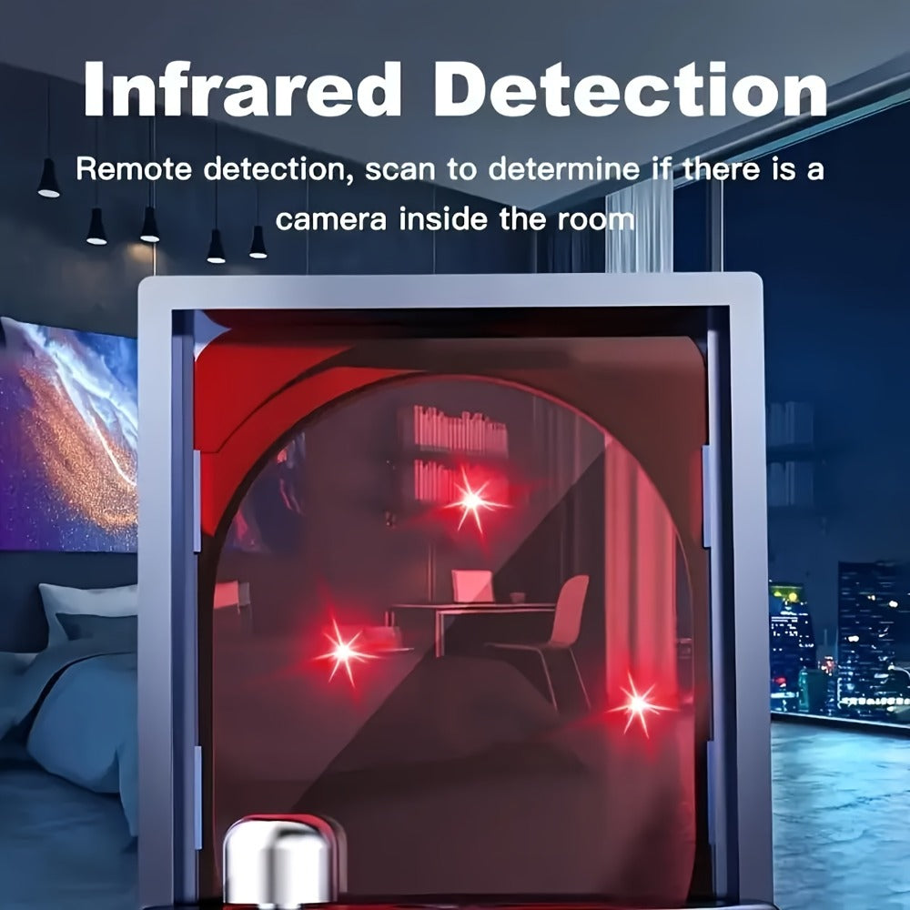 Hidden Camera Detector Anti-Spy RF Signal Scanner, GPS Tracker Finder, Wireless Bug Detector – Portable Privacy Protection for Hotels, Airbnb, Rental Cars, Offices & Travel