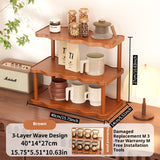 Brown - Wave Style | 3 Layers 40