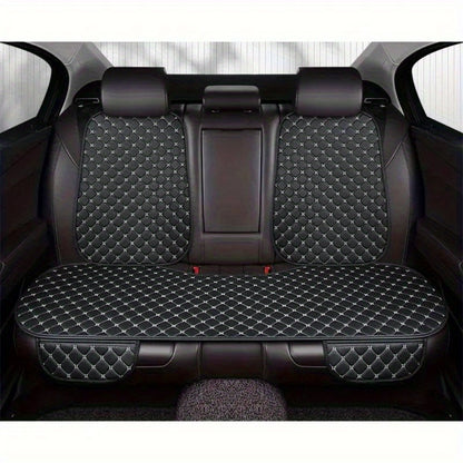 Car Seat Cover Rear Bench Protector with Source-Listed Water-Resistant Surface in Black or Red