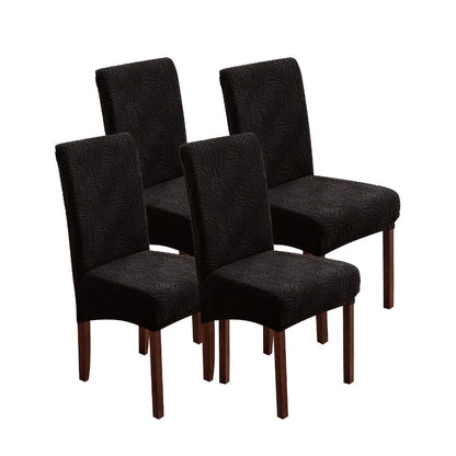 Chair Cover Set of 4 or 6 Stretch Jacquard Dining Slipcovers in Eight Available Color Choices