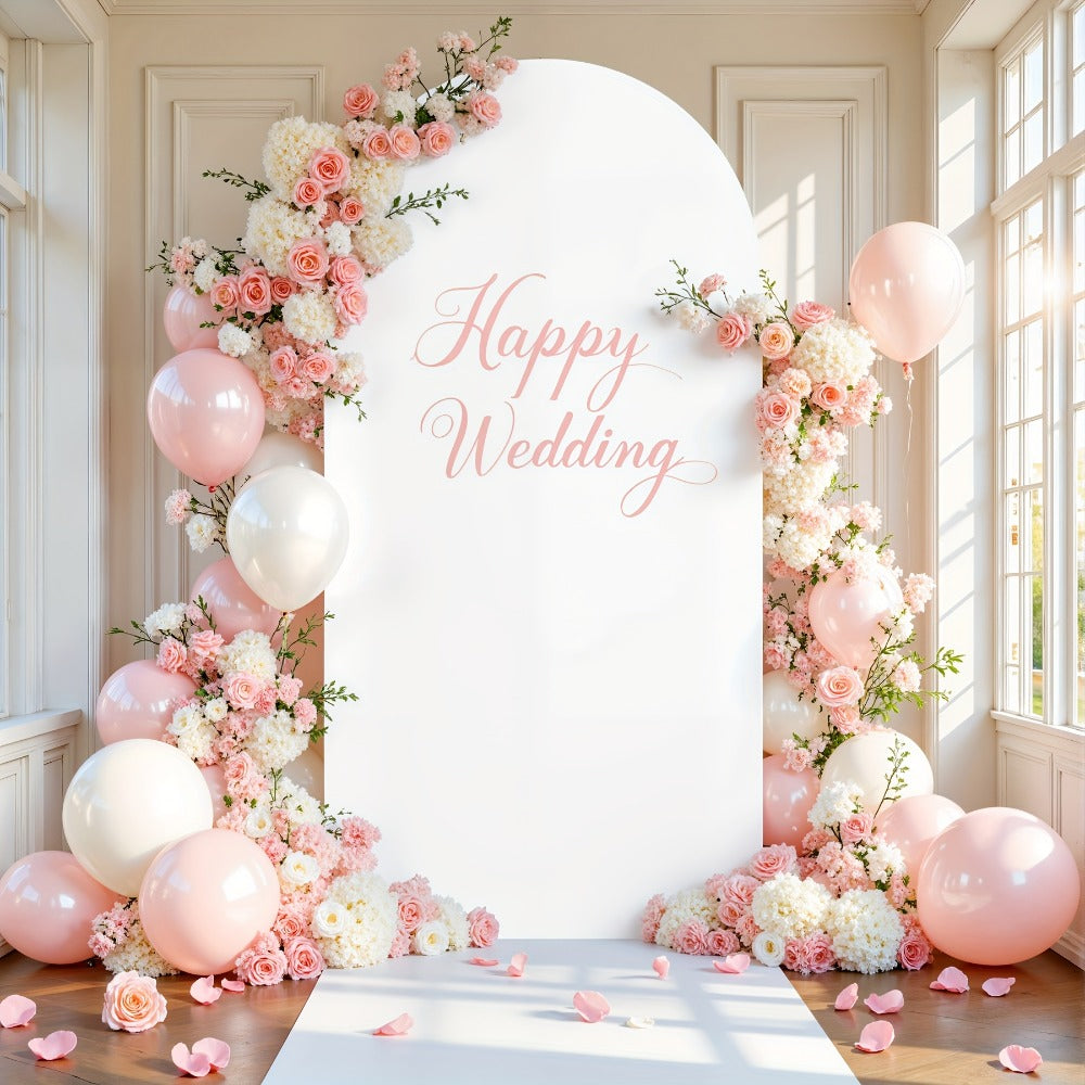 Six-Foot Fitted Arch Photography Backdrop Cover in Navy Blue or Royal Blue for Compatible Frames