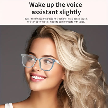 Bluetooth Smart Glasses with Photochromic Auto Dimming Lenses & Anti Blue Light – Wireless Built-in Speaker | Music & Hands-Free Calls | Magnetic Charging | Black White Gold Blue | Wearable Tech Gift