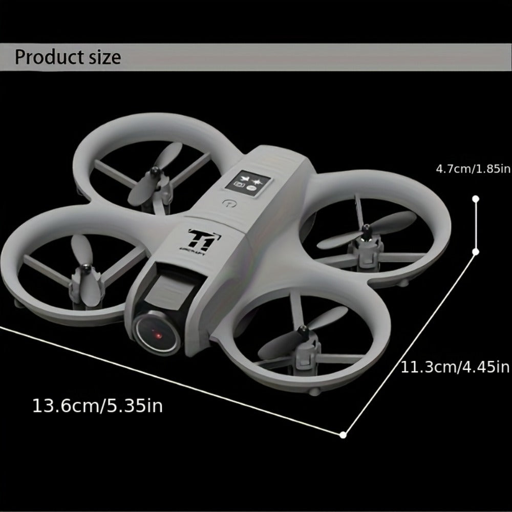 Mini 4K FPV Drone 180° Rotating Dual Camera Optical Flow Positioning Dual Batteries 360° Flip One-Key Takeoff Anti-Shake | RC Quadcopter Toy for Beginners Boys Girls Kids | Birthday Christmas Gift
