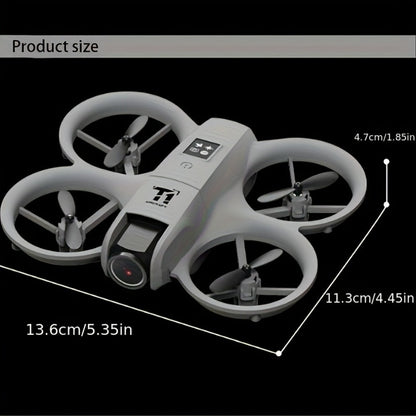 Mini 4K FPV Drone 180° Rotating Dual Camera Optical Flow Positioning Dual Batteries 360° Flip One-Key Takeoff Anti-Shake | RC Quadcopter Toy for Beginners Boys Girls Kids | Birthday Christmas Gift