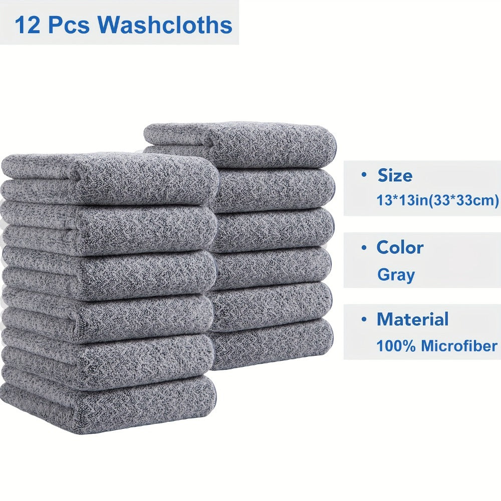 Twenty-Piece Bath Towel Set with Eight Large Towels and Twelve Washcloths in Ten Exact Color Options