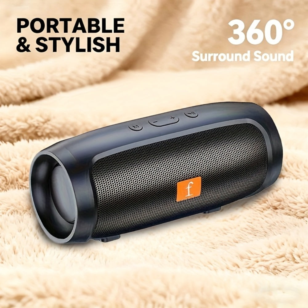 Portable Bluetooth Speaker with RGB Lights & Subwoofer – 5.2 Panoramic Surround Sound, Dual Speakers, Small Stereo Wireless Speaker for Home, Desktop, Holiday Gift for Men & Women