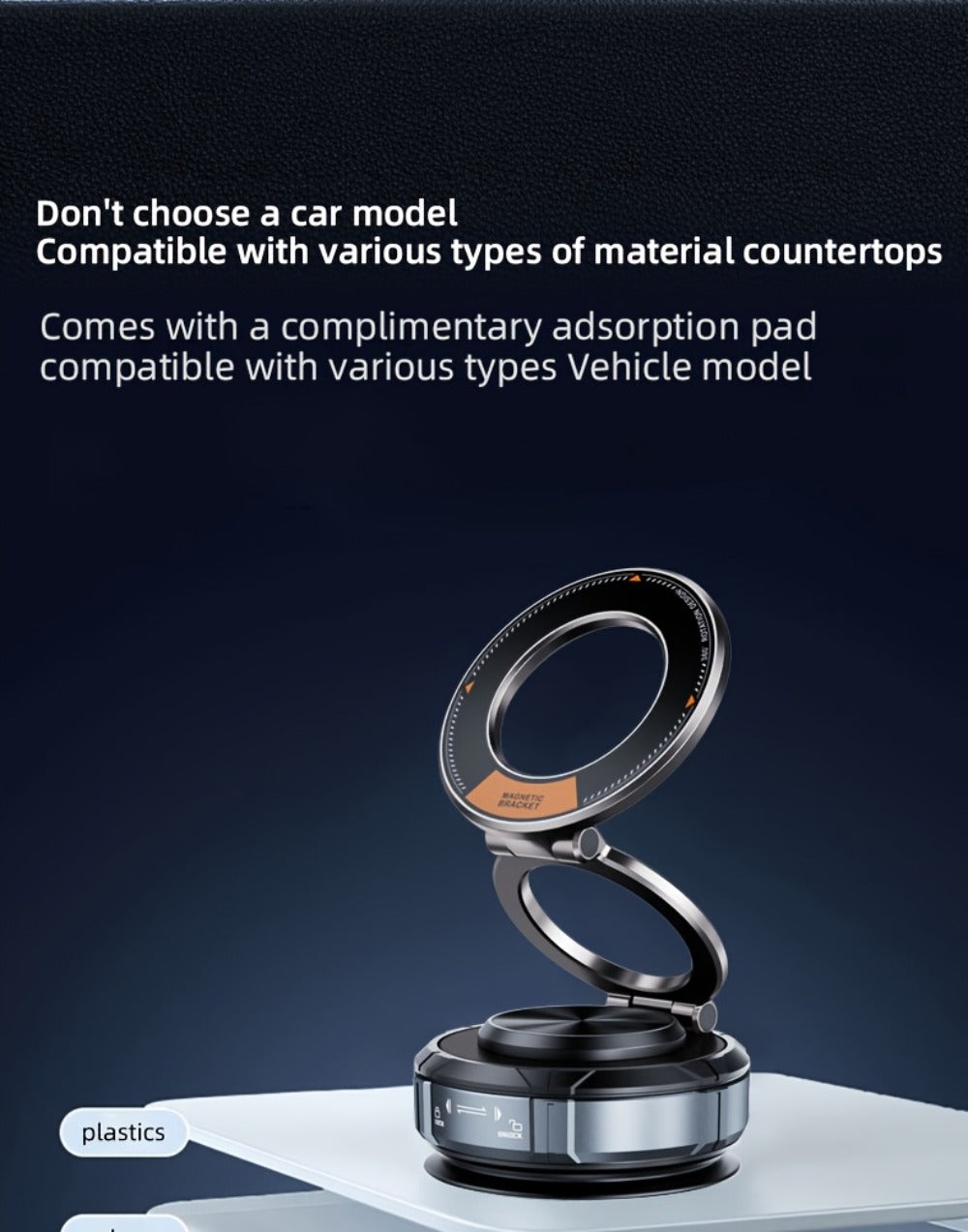 Magnetic Car Phone Holder 22 N55 Magnets 2400gf Force & 78LB Suction – 360° Adjustable Aluminum Alloy Mount with Cooling Vent Design | Compatible with iPhone 16 Pro Max / 15 / 14 / 13 / 12 Plus
