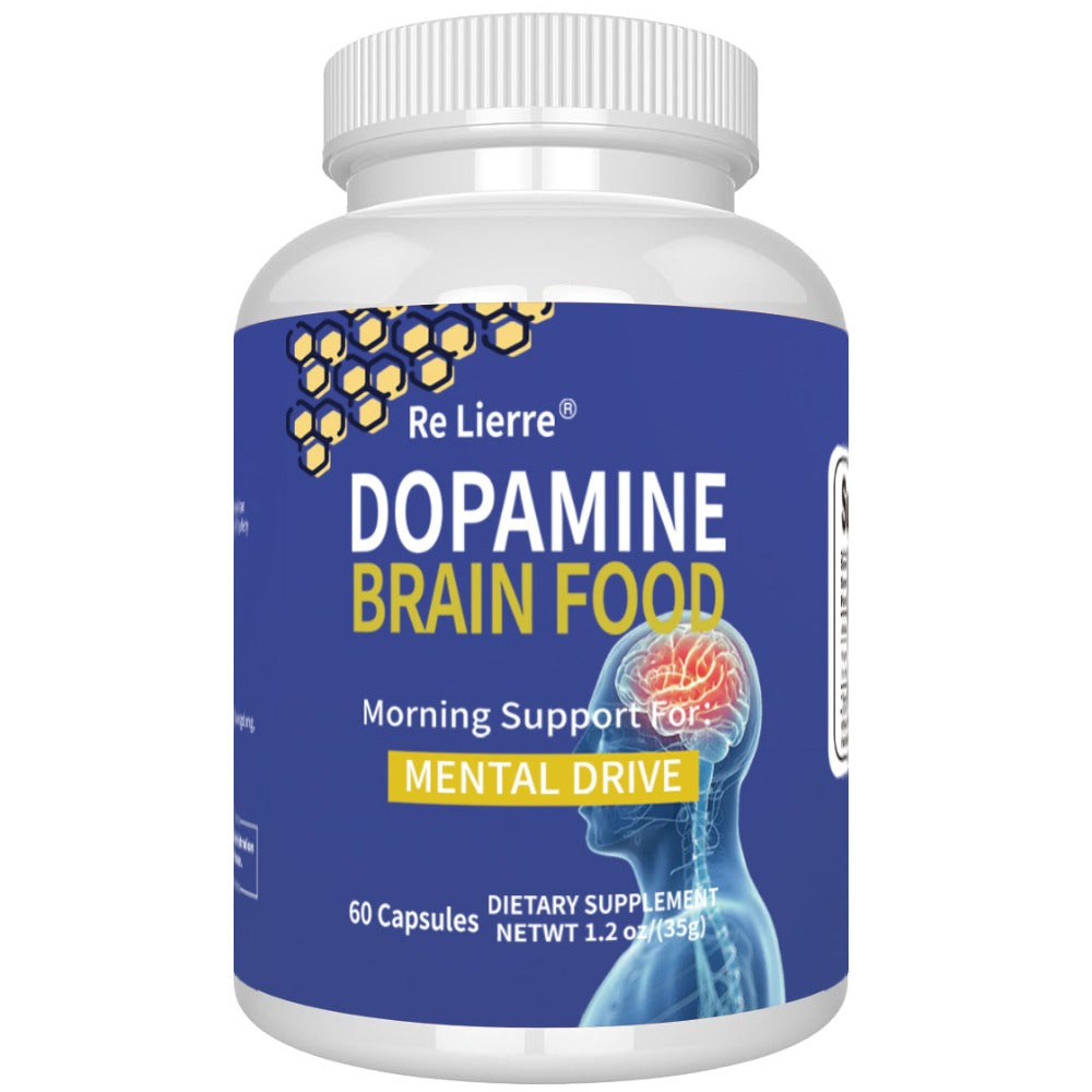 Magnesium Glycinate Brain & Sleep Capsules — Dopamine Support Nootropic Formula | Focus Mental Clarity Mood & Restorative Sleep | High-Potency Daily Supplement | 60 Capsules