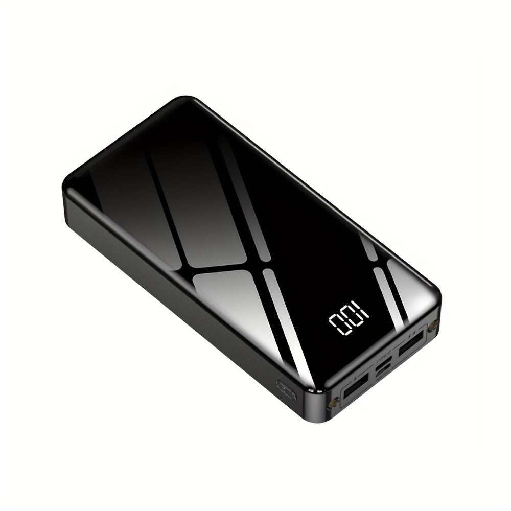 Power Bank 50000mAh 22.5W Two-Way Charging with Dual Input/Output and Digital Display in Black or Red