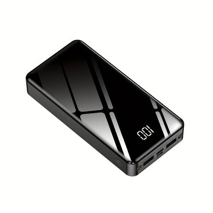 Power Bank 50000mAh 22.5W Two-Way Charging with Dual Input/Output and Digital Display in Black or Red