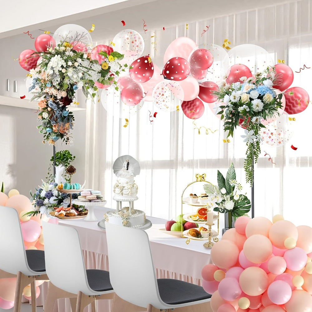 Table Balloon Arch Stand with Clamp and Adjustable Rod for Wedding, Birthday and Party Backdrop Displays