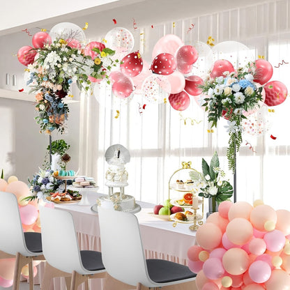 Table Balloon Arch Stand with Clamp and Adjustable Rod for Wedding, Birthday and Party Backdrop Displays