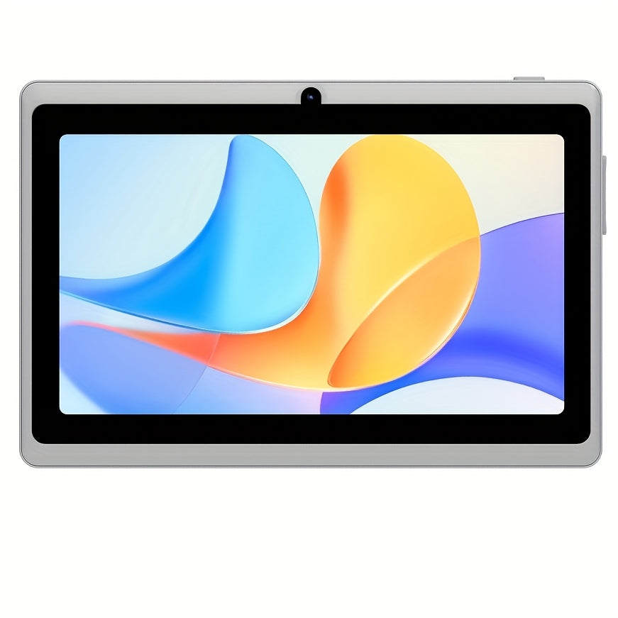 7 Inch Android Tablet 6GB RAM 32GB ROM Quad-Core HD IPS Display Stereo Speakers Dual Camera WiFi Lightweight Portable Compact Tablet for Work Travel Entertainment White