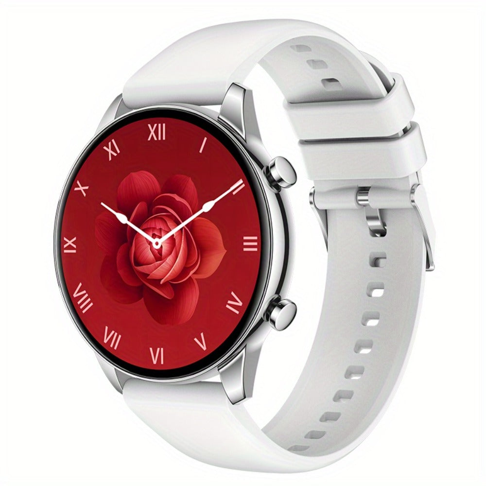 Smartwatch 2.01 Inch Round Dial with Calling, 100 Sport Modes, Games and Calculator with Two Band Styles