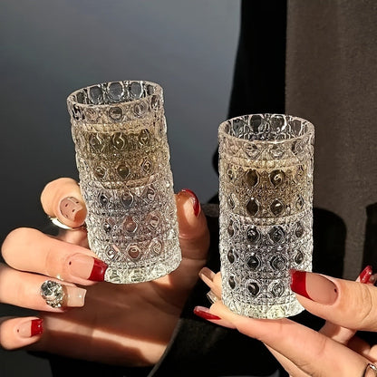 Diamond-Texture Shot Glass Set in Four- or Six-Piece Checkout Options for Home Bars and Party Serving