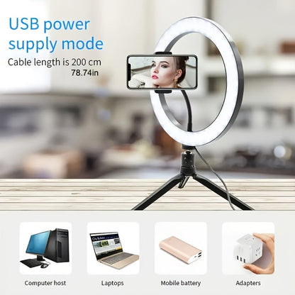 18 Inch LED Ring Light with Stand & Carry Bag – Phone Holder Included, Dimmable Studio Light for Smartphone Camera Photography, Live Streaming, Selfie, Makeup & Video Recording