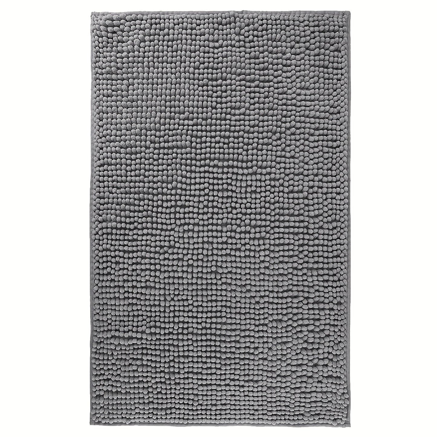 Chenille Bath Rug Extra Thick Soft Absorbent Non-Slip Bathroom Mat Machine Washable, Multiple Sizes & Colors