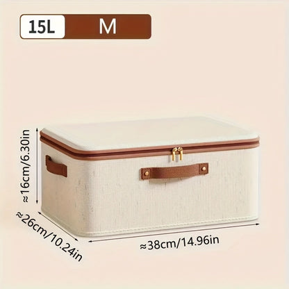 Foldable Storage Bins with Lids 2 Pack - Large Capacity Collapsible Storage Boxes Organizer for Clothes, Blankets, Books, Toys, Under Bed Storage, Closet Shelf
