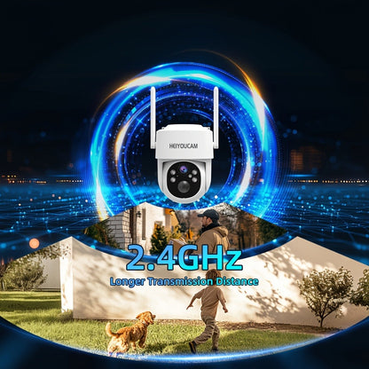 3MP Solar PTZ Outdoor Security Camera with 360-Degree Movement Label and One- or Four-Camera Options