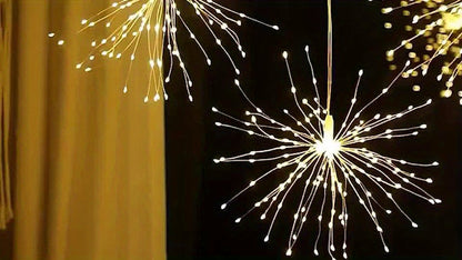 Solar Starburst Firework Light Set with 240, 360 or 450 LEDs, Remote and Eight Lighting Modes