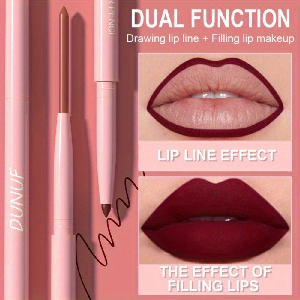 Twelve-Piece Lip Liner and Lip Color Pencil Set with Nude-to-Bold Visible Shades in the 12 Colors Option