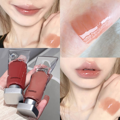 Five-Piece SHAQINUO Water-Shine Lip Gloss Set with Contoured Squeeze Tubes in Shades 01 through 05