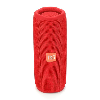 TG365 Portable Bluetooth Speaker with LED Light – TWS Stereo, Built-In Mic, FM Radio, TF Card, USB, AUX, Hands-Free Calling, Shock-Resistant Outdoor Wireless Speaker Gift