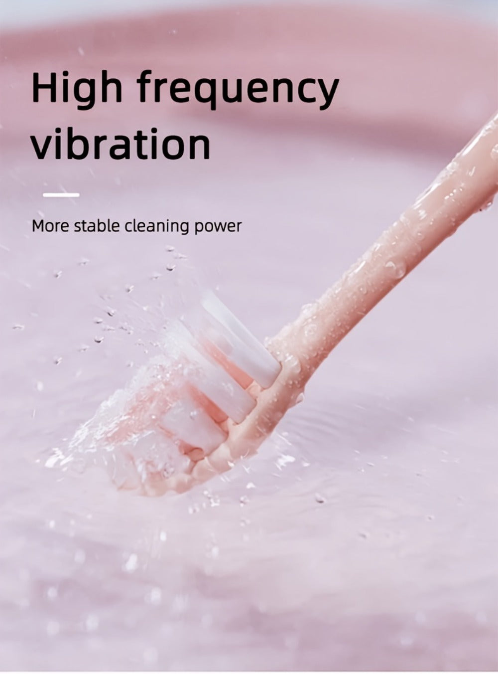 Electric Toothbrush with IPX8 Rating, Five Brush Heads, Metal Handle, USB Charging and Two-Minute Timer
