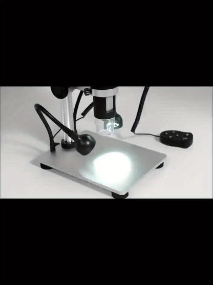 DM9 7-Inch LCD Digital Microscope 1200X 1080P 12MP | 10 Adjustable LED Lights, Super Precise Focus Welding & Coin Microscope for Adults, PC Compatible, STEM Science Gift for Men