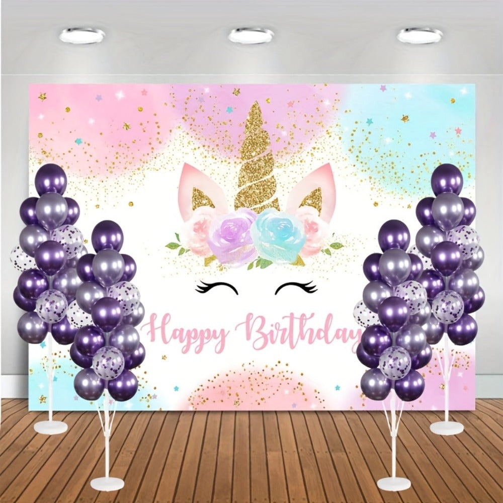 Party Decorations Two 63-Inch Balloon Holder Stands with 19-Cup Layout, Bases, Poles and Connectors
