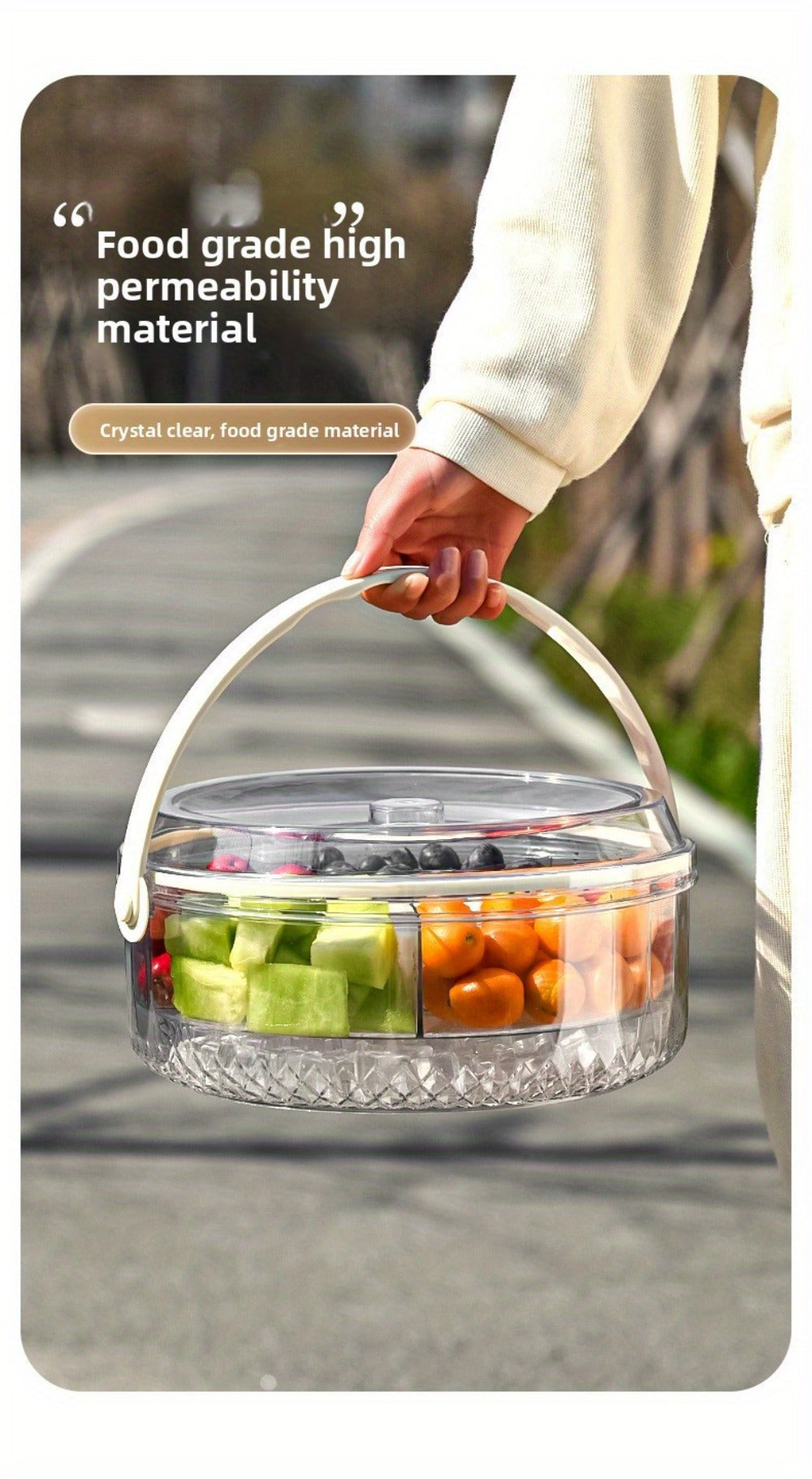 Portable Ice Bucket with Lid Large Insulated Beverage Cooler for Outdoor Party Beer Champagne Fruit