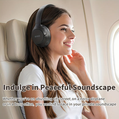 Hybrid ANC Over-Ear Headphones with 40 mm Drivers, 70-Hour Battery, Dual-Device Pairing and Black Finish