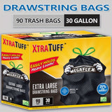 90 Drawstring Bags (30 Gal)