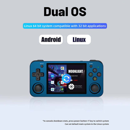 Handheld Game Console Anbernic RG353M with 3.5-Inch IPS OCA Full-Lamination, 640x480, Multi-Touch, 16GB+64GB Options, 3500mAh Battery