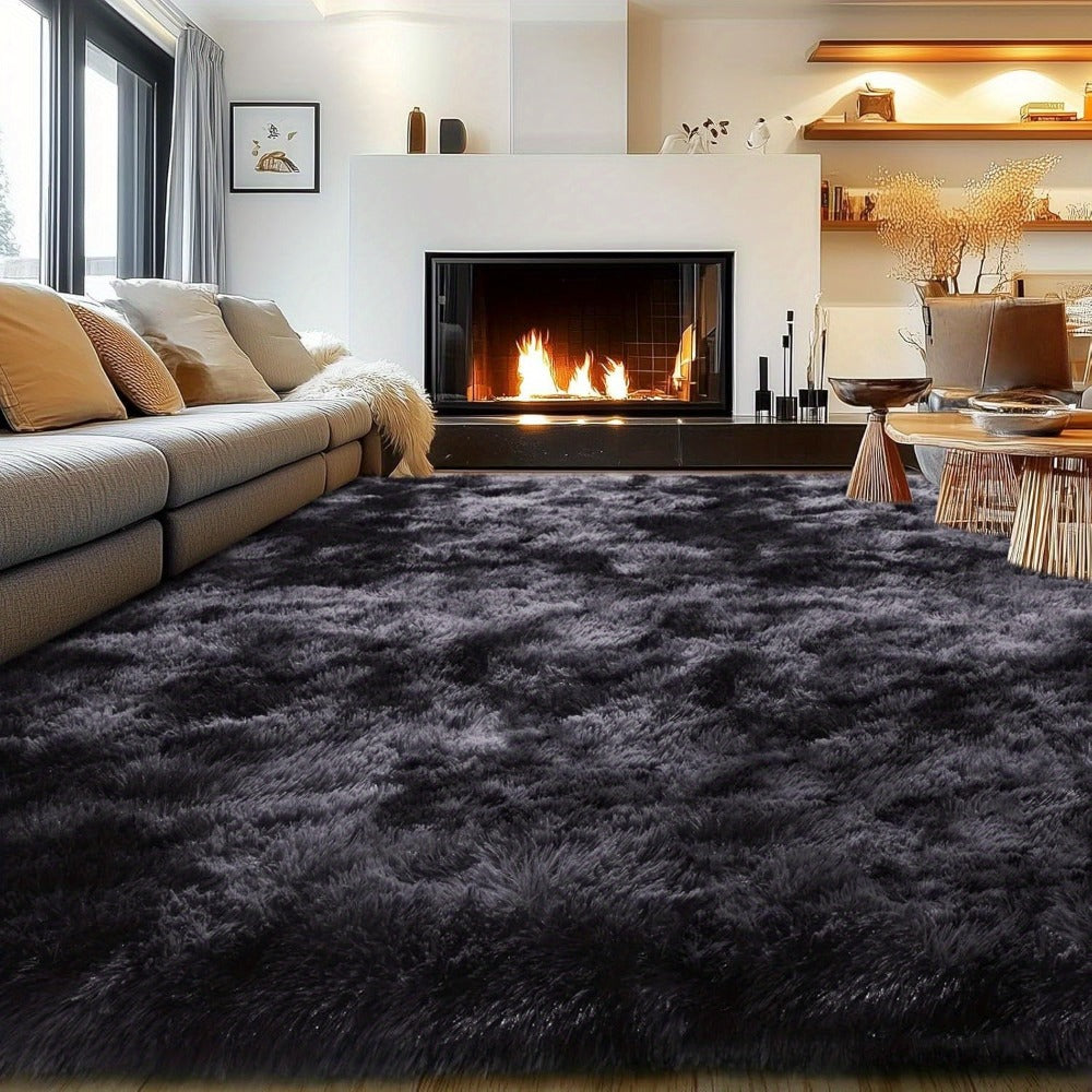 Area Rug 8x10 Fluffy Shag with 1.8-Inch Plush Pile and Nine Colors for Bedroom or Living Room