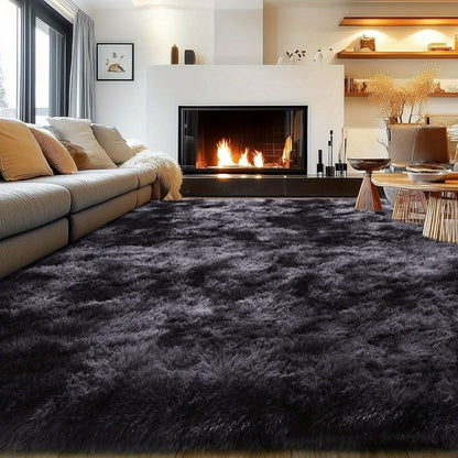 Area Rug 8x10 Fluffy Shag with 1.8-Inch Plush Pile and Nine Colors for Bedroom or Living Room